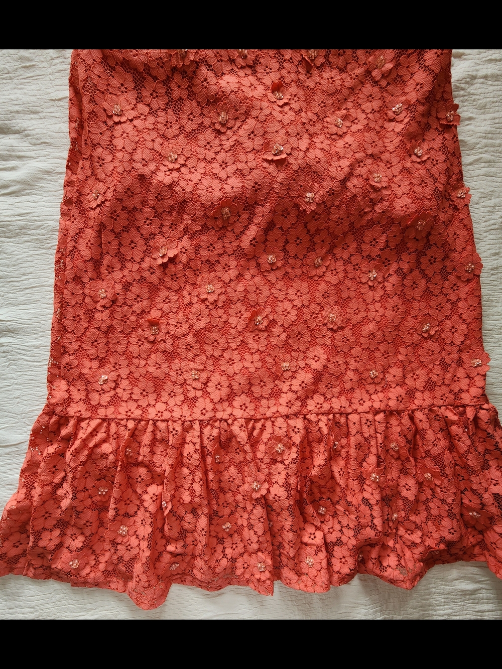 Michael Kors Coral Strapless Lace Dress - Picture 3 of 8